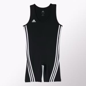 Adidas Black Singlet with White Stripes